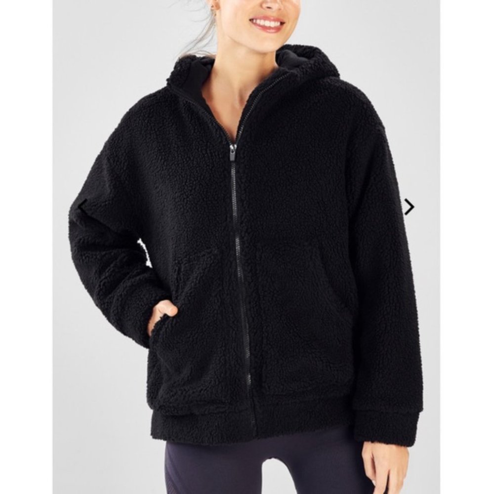 Fabletics Lotta Cocoon Oversized Zip Hoodie - Picture 1 of 9